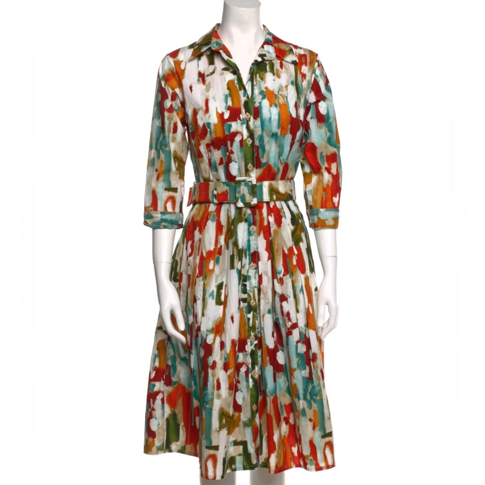 Samantha Sung Gigi Dress with TWO belts, excellent condition